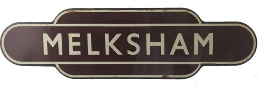 RAILWAYANA - MELKSHAM LOCAL INTEREST STATION TOTEM