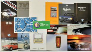 MOTORING INTEREST - COLLECTION OF CAR MANUFACTURE BROCHURES
