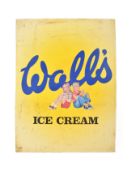 WALLS' ICE CREAM - MID CENTURY TIN ADVERTISING SIGN
