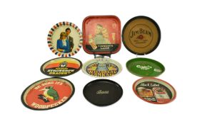 BREWERIANA - MIXED SELECTION OF PUB / BAR ADVERTISING TRAYS
