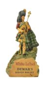 DEWAR'S SCOTCH WHISKY WHITE LABEL PLASTIC BAR FIGURE