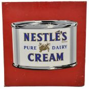 MID CENTURY POINT OF SALE SIGN FOR NESTLE'S CREAM