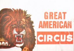 GREAT AMERICAN CIRCUS - VINTAGE ADVERTISING POSTER