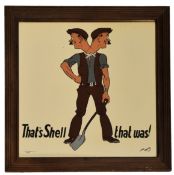 POINT OF SALE THAT'S SHELL THAT WAS! ADVERTISING MIRROR