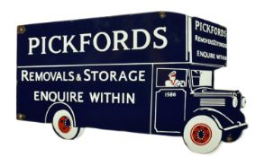 REPRODUCTION PICKFORDS DIE-CUT PICTORIAL ENAMEL SIGN