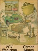 MID CENTURY POINT OF SALE CITROEN 2CV WORKSHOP POSTER