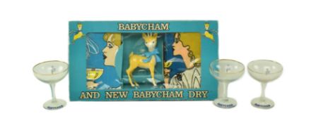 BABYCHAM - VINTAGE GIFT SET WITH THREE GLASSES
