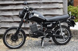G977 CPJ - 1989 MZ 243CC MOTORCYCLE IN BLACK