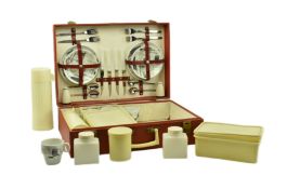 BREXTON - VINTAGE 1960S MOTORING PICNIC SET IN CARRY CASE