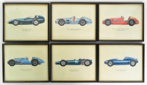 AUTOMOBILIA - FORMULA RACING CAR PRINTS