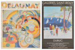 TWO FRENCH VINTAGE EXHIBITION / GALLERY POSTERS