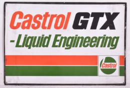 MID CENTURY CASTROL FORECOURT TIN ADVERTSIING SING