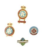 AUTOMOBILIA - VINTAGE RAC ENAMEL PIN BADGES