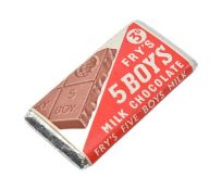 VINTAGE CHOCOLATE DUMMY BAR - MID CENTURY FRY'S CREAM