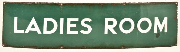 MEAD MCLEAN & CO - BRITISH RAILWAY 'LADIES ROOM' ENAMEL SIGN