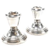 TWO HALLMARKED SILVER CANDLESTICKS