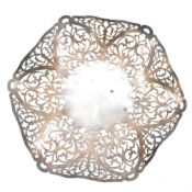 1970S HALLMARKED PIERCED SILVER BOWL