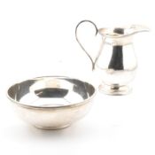 1920s HALLMARKED SILVER JUG & BOWL
