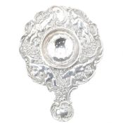 HALLMARKED SILVER ROCOCO TEA STRAINER