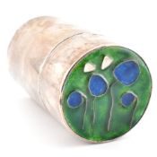 1970s ARABELLA STUART HALLMARKED ENAMELLED LIDDED POT