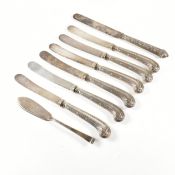 COLLECTION OF HALLMARKED SILVER HANDLED KNIVES