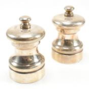 PAIR OF HALLMARKED SILVER SALT & PEPPER GRINDERS