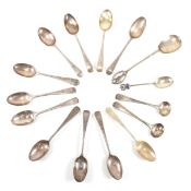 EARLY 20TH CENTURY HALLMARKED SILVER TEASPOONS