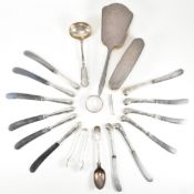 COLLECTION OF SILVER HALLMARKED FLATWARES