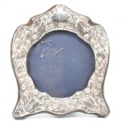 HALLMARKED SILVER MOUNTED EASEL PHOTO FRAME