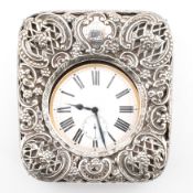 SILVER MOUNTED CASED POCKET WATCH VICTORIAN AF