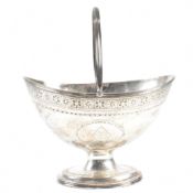 GEORGE III HALLMARKED SILVER SUGAR BASKET