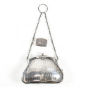 EARLY 20TH CENTURY PURSE & 1980S PILL BOX