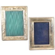 HALLMARKED SILVER EASEL BACK PHOTOGRAPH PICTURE FRAMES