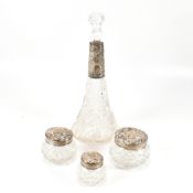 HALLMARKED 19TH CENTURY DRESSING TABLE ITEMS