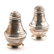 HALLMARKED SILVER SALT & PEPPER CRUETS