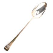 GEORGE III HALLMARKED SILVER OLD ENGLISH PATTERN SERVING SPOON