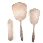 HALLMARKED SILVER DRESSING TABLE SET