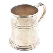 1950S HALLMARKED SILVER TANKARD