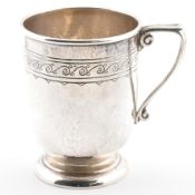 LIBERTY & CO SILVER CHRISTENING CUP