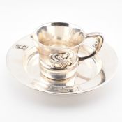 SCANDINAVIAN SILVER BOWL & CREAMER JUG