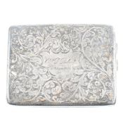 EARLY 20TH CENTURY HALLMARKED SILVER CIGARETTE CASE