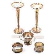 COLLECTION OF EARLY 20TH CENTURY HALLMARKED SILVER