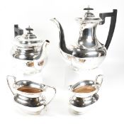 VINERS ALPHA SILVER PLATE 4 PIECE TEA COFFEE SERVICE