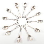 COLLECTION OF 12 FRENCH SILVER TEASPOONS