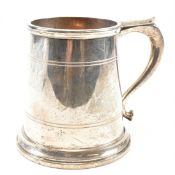 SILVER TANKARD HALLMARKED 1960S MID CENTURY
