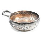 FRENCH SILVER TASTEVIN - BURGUNDY