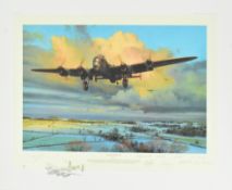 ROBERT TAYLOR - 'STRIKE AND RETURN' SIGNED PRINT