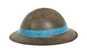 FIRST WORLD WAR BRITISH BRODIE HELMET - 1ST BATTALION EAST YORKSHIRE