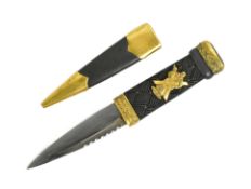 EARLY 20TH CENTURY SCOTTISH SEAFORTH HIGHLANDERS SGEAN DUBH