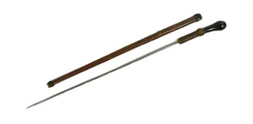 19TH CENTURY HORN HANDLED RIDING CROP WITH CONCEALED BLADE